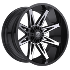 Edge Off Road 304MB 20x10 Cast Aluminum Wheel with 5x5.00 / 5x5.50 Bolt Pattern and -12 Offset