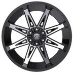 Edge Off Road 304MB 22x12 Cast Aluminum Wheel with 6x135 and 6x5.50 Bolt Patterns, -44 Offset