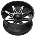 Edge Off Road 304MB 22x12 Cast Aluminum Wheel with 6x135 and 6x5.50 Bolt Patterns, -44 Offset