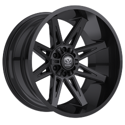 Edge Off Road 304B-2226844 22x12 Cast Aluminum Wheel with 6x135 and 6x5.50 Bolt Patterns, -44 Offset