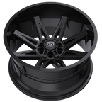 Edge Off Road 304B-2226844 22x12 Cast Aluminum Wheel with 6x135 and 6x5.50 Bolt Patterns, -44 Offset