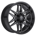 Edge Off Road 303BM 22x12 Cast Aluminum Wheel with 5x5.00 / 5x5.50 Bolt Pattern and -44 Offset