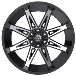 Edge Off Road 304MB 20x9 Cast Aluminum Wheel for 5x5.00 and 5x5.50 Bolt Patterns, +0 Offset