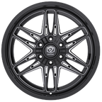 Edge Off Road 303BM 20x10 Cast Aluminum Wheel with 5x5.00/5x5.50 Bolt Pattern and -19 Offset