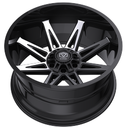 Edge Off Road 304MB 20x10 Cast Aluminum Wheel with 6x135 and 6x5.50 Bolt Pattern, -12 Offset