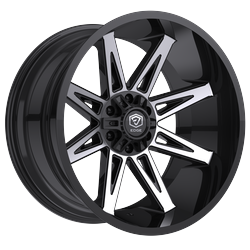 Edge Off Road 304MB 20x10 Cast Aluminum Wheel with 6x135 and 6x5.50 Bolt Pattern, -12 Offset