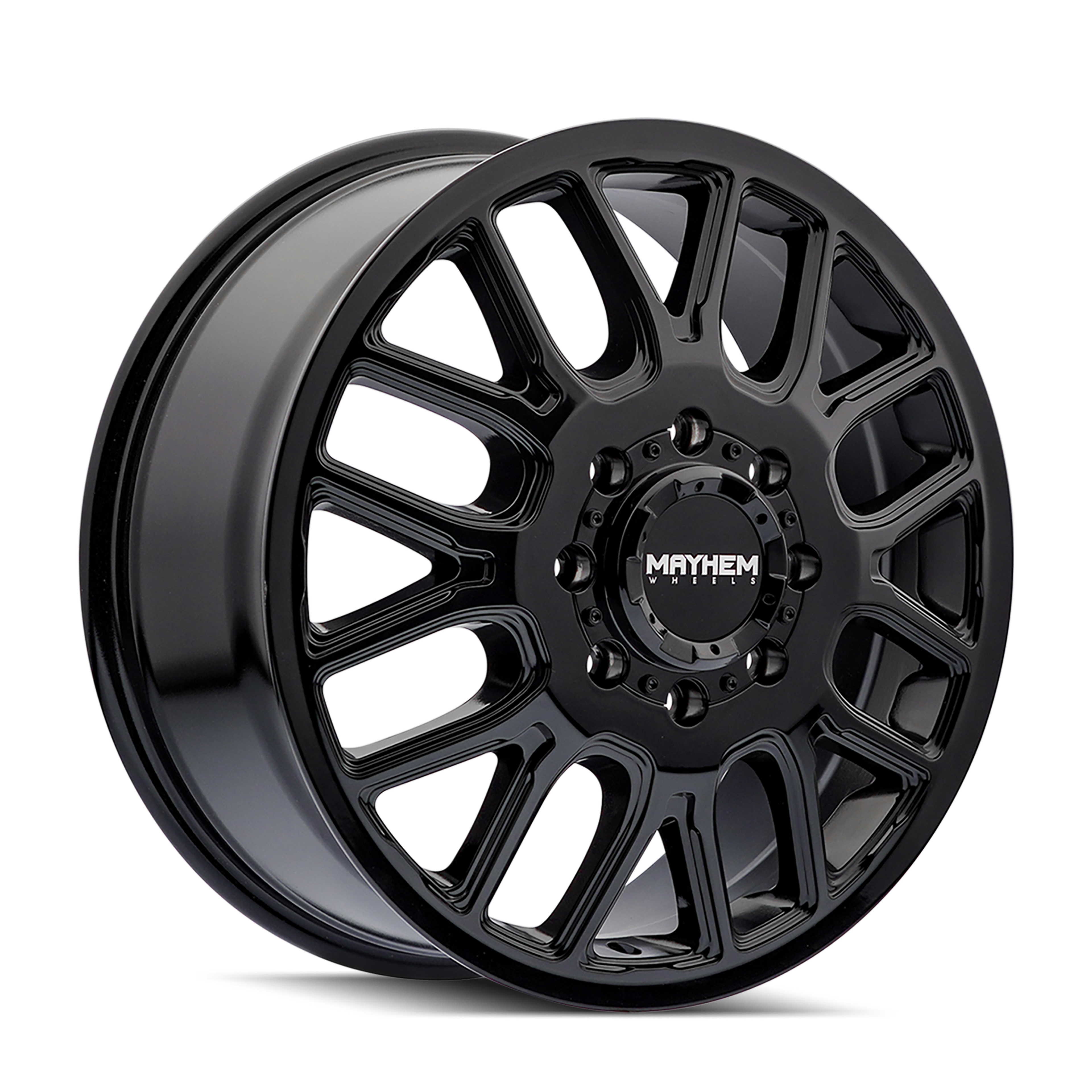 20X8.25 MAYHEM COGENT DUALLY 8107D WITH 8X200 BOLT PATTERN - GLOSS BLACK