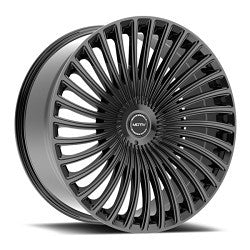 Motiv 438B-2295515 22x9 Cast Aluminum Wheel with 5x115 / 5x120 Bolt Pattern and +15 Offset