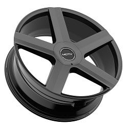 Motiv 439B-2296825 22x9 Cast Aluminum Wheel with 6x135 and 6x5.50 Bolt Patterns, +25 Offset, 106.2mm Hub Bore