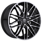 Edge Street 352MB 17x7.5 Cast Aluminum Wheel with 5x4.50 and 5x120 Bolt Patterns, +40 Offset