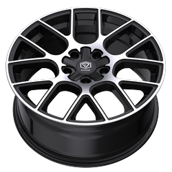 Edge Street 356MB 16x7.5 Cast Aluminum Wheel with 5x100 and 5x4.50 Bolt Pattern +40 Offset