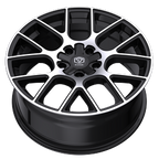 Edge Street 356MB 16x7.5 Cast Aluminum Wheel with 5x100 and 5x4.50 Bolt Pattern +40 Offset