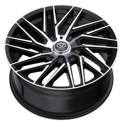 Edge Street 355MB 17x7.5 Cast Aluminum Wheel with +40 Offset and 5x4.50 / 5x120 Bolt Pattern