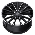 Edge Street 353MB Cast Aluminum Wheel 20x8.5 with 5x112 and 5x4.50 Bolt Patterns, +40 Offset