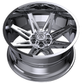 Edge Off Road 20x9 Cast Aluminum Wheel - 5x5.00 / 5x5.50 Bolt Pattern, +00 Offset, 78.1mm Hub Bore