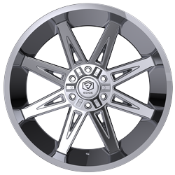 Edge Off Road 304C-2096800 20x9 Cast Aluminum Wheel with 6x135 and 6x5.50 Bolt Patterns