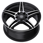 Edge Street 354MB 19x8.5 Cast Aluminum Wheel with 5x112 and 5x4.50 Bolt Pattern, +40 Offset