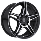 Edge Street 354MB 19x8.5 Cast Aluminum Wheel with 5x112 and 5x4.50 Bolt Pattern, +40 Offset
