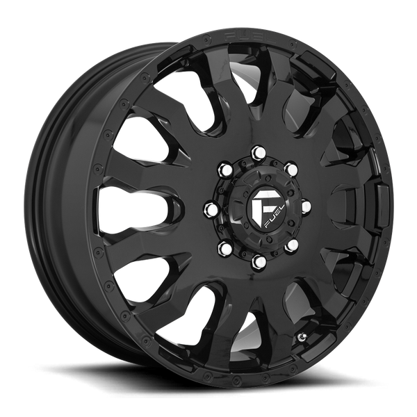 20X8.25 FUEL D675 BLITZ WITH 8X200 BOLT PATTERN - GLOSS BLACK