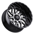 TIS 544MB OFF-ROAD WHEELS WITH 8X180 BOLT PATTERN - GLOSS BLACK & MACHINED FACE