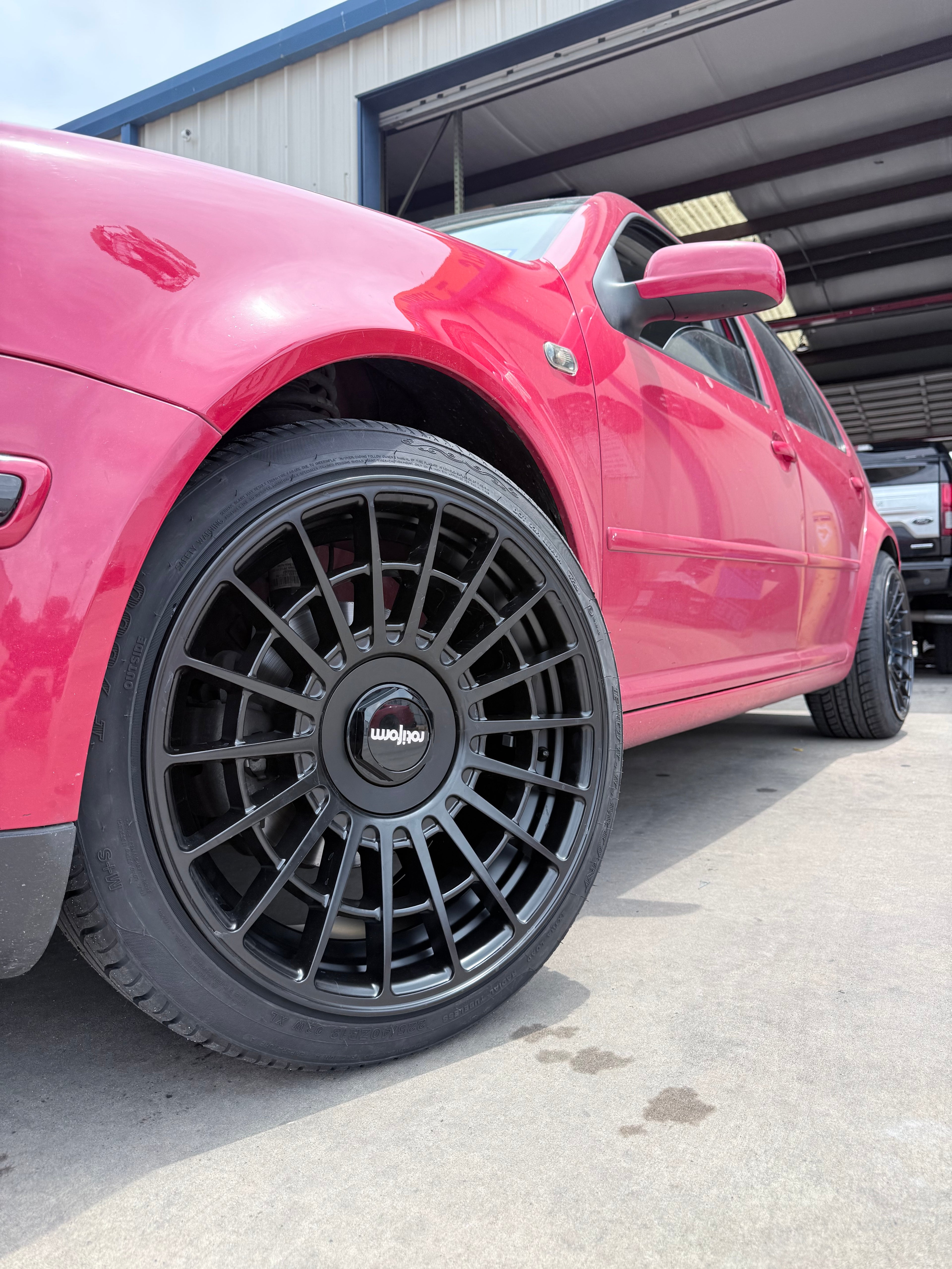 2002 - 2005 VW GOLF WITH 18X9 ROTIFORM LAS-R WHEELS AND 225/40R18 TIRES - GALLERY