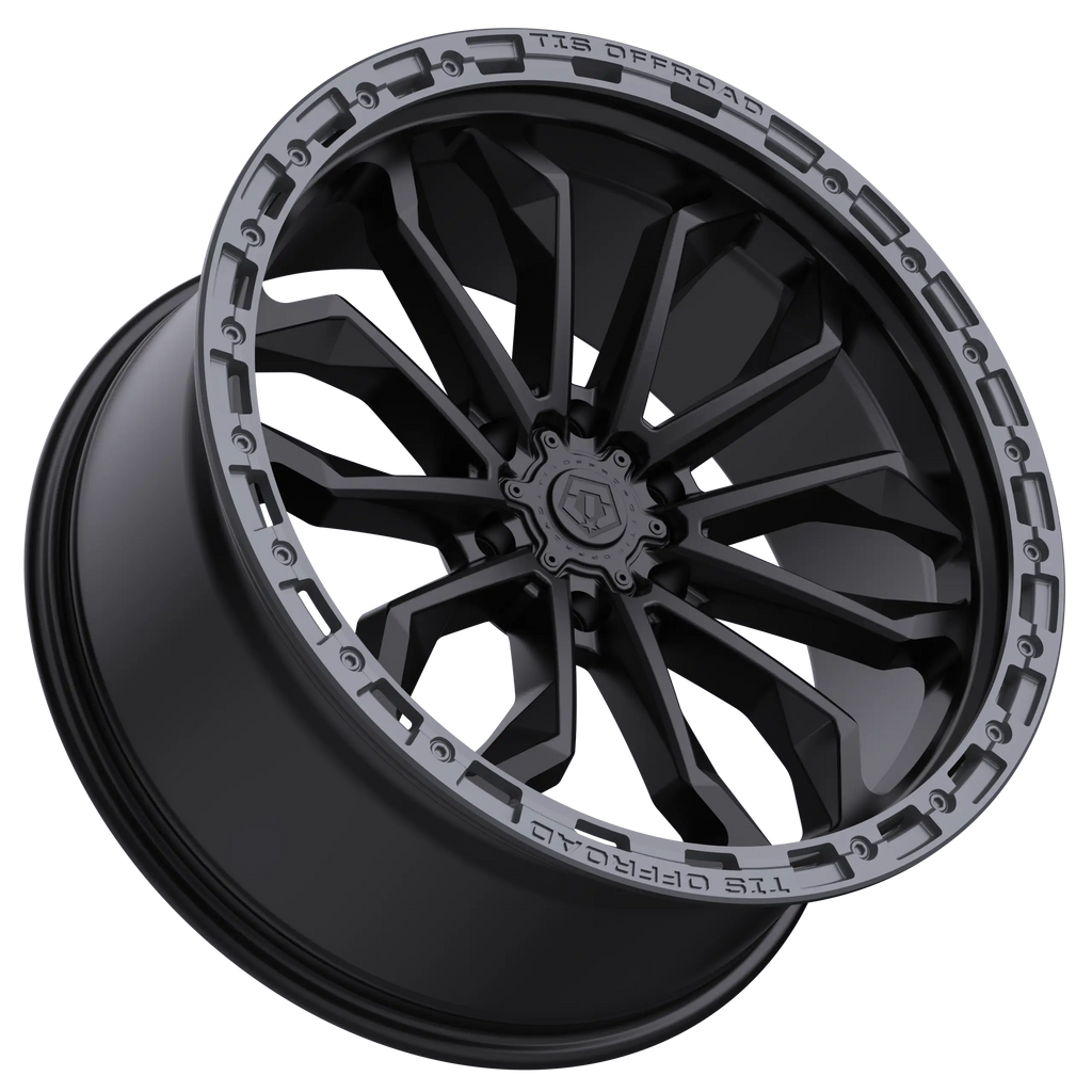 TIS OFF-ROAD 556BA WHEELS 5X5.0(127) - BLACK WITH ANTHRACITE LIP RING
