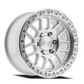 18X9 ARENA OFF-ROAD A119 BOOST WHEEL -  5X127 BOLT PATTERN AND +00mm OFFSET - GLOSS SILVER MACHINED