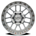 18X9 ARENA OFF-ROAD A119 BOOST WHEEL -  5X127 BOLT PATTERN AND +00mm OFFSET - GLOSS SILVER MACHINED