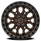 ARENA OFF-ROAD A120 TERRA - 6X135 BOLT PATTERN - SMOKED BRONZE CENTER GLOSSY BLACK LIP