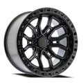 ARENA OFF-ROAD A120 TERRA - 6X135 BOLT PATTERN - SATIN BLACK CENTER GLOSSY BLACK LIP