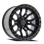 ARENA OFF-ROAD A120 TERRA - 6X135 BOLT PATTERN - SATIN BLACK CENTER GLOSSY BLACK LIP