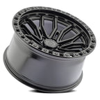 ARENA OFF-ROAD A120 TERRA - 6X135 BOLT PATTERN - SATIN BLACK CENTER GLOSSY BLACK LIP
