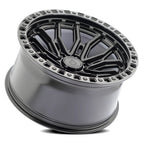 ARENA OFF-ROAD A120 TERRA - 6X135 BOLT PATTERN - GLOSSY BLACK CENTER MACHINED DDT LIP