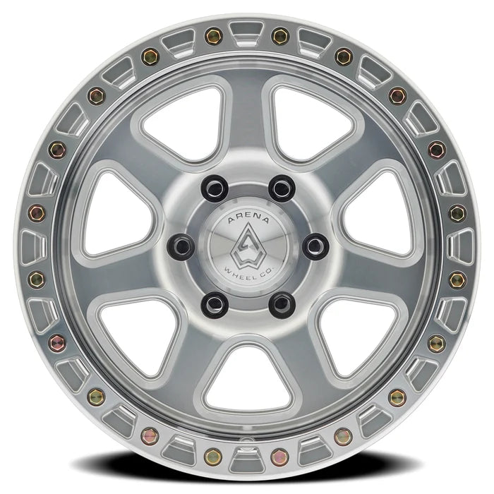ARENA OFF-ROAD A123 THROTTLE - 6X135 BOLT PATTERN - GLOSS SILVER MACHINED
