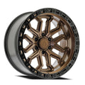 ARENA OFF-ROAD A125 JACKAL - 6X135 BOLT PATTERN - SMOKED BRONZE CENTER GLOSSY BLACK LIP