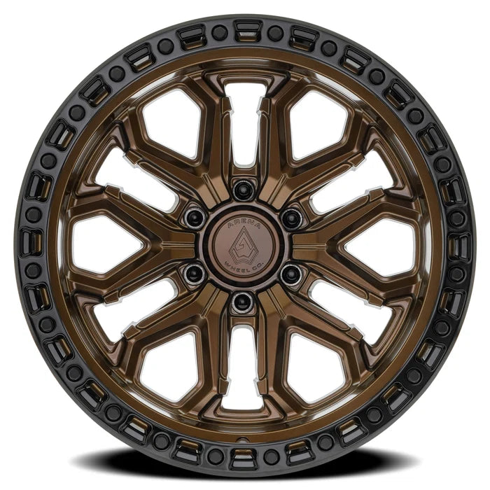 ARENA OFF-ROAD A125 JACKAL - 6X135 BOLT PATTERN - SMOKED BRONZE CENTER GLOSSY BLACK LIP