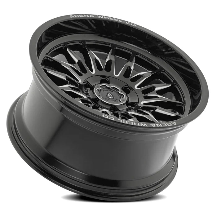 ARENA OFF-ROAD A126 JAVELIN - 6X135 BOLT PATTERN - GLOSS BLACK AND MILLED