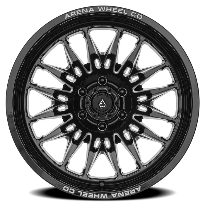 ARENA OFF-ROAD A126 JAVELIN - 6X135 BOLT PATTERN - GLOSS BLACK AND MILLED