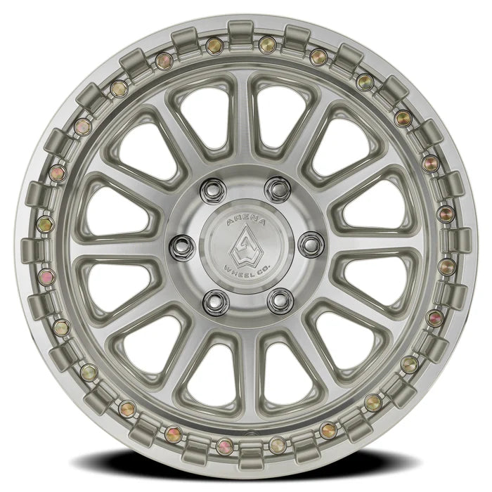 ARENA OFF-ROAD A128 ENDURO - 6X135 BOLT PATTERN - GLOSS SILVER MACHINED