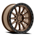 ARENA OFF-ROAD A128 ENDURO - 6X135 BOLT PATTERN - SMOKED BRONZE CENTER GLOSSY BLACK LIP