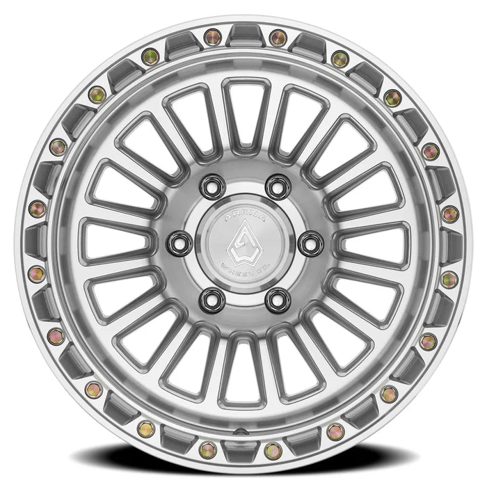 ARENA OFF-ROAD A130 PODIUM WHEEL - 5X127 BOLT PATTERN - GLOSS SILVER MACHINED