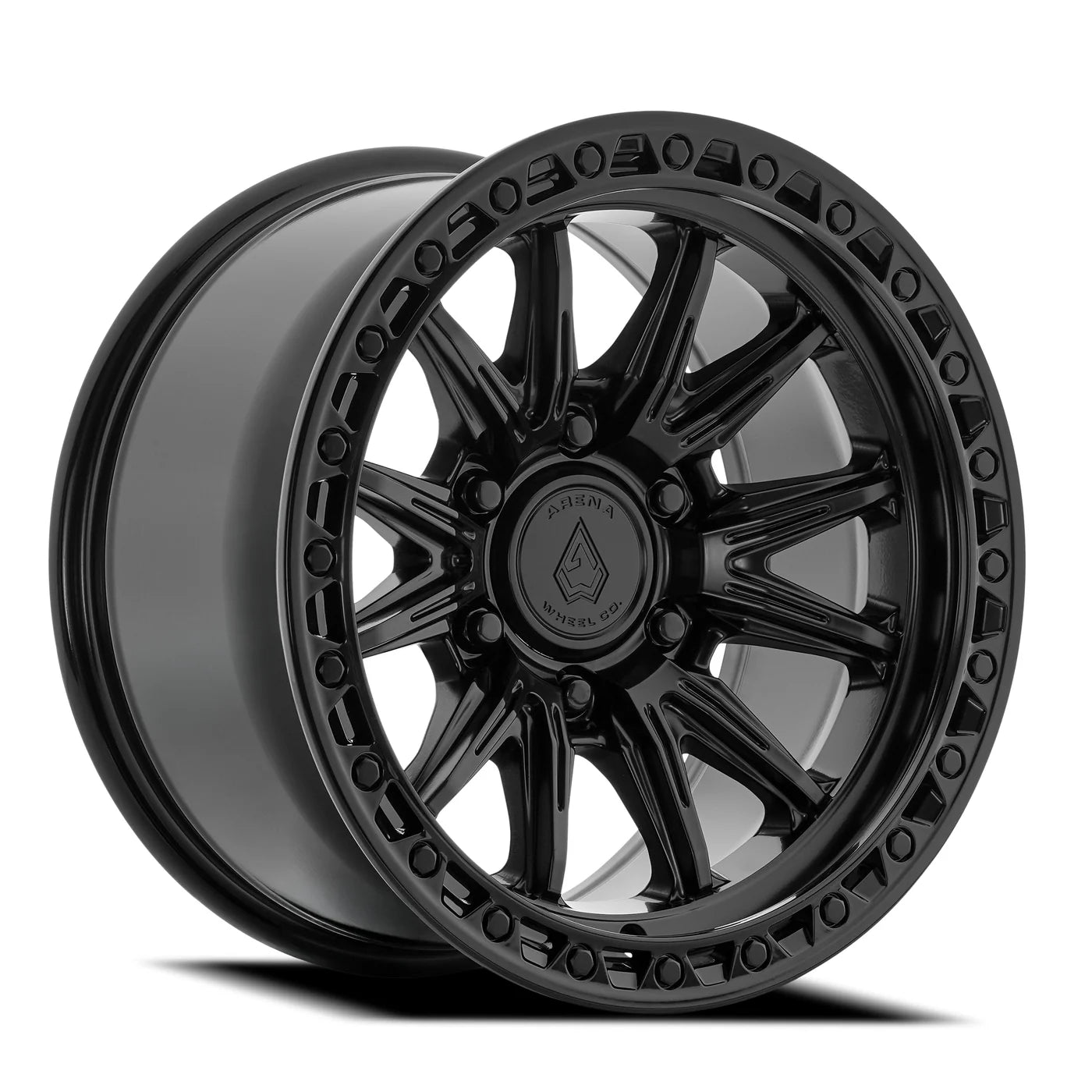 ARENA OFF-ROAD A132 BLITZ - 6X135 BOLT PATTERN - SATIN BLACK CENTER GLOSSY BLACK LIP