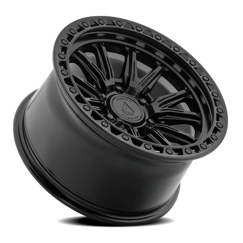ARENA OFF-ROAD A132 BLITZ - 6X135 BOLT PATTERN - SATIN BLACK CENTER GLOSSY BLACK LIP