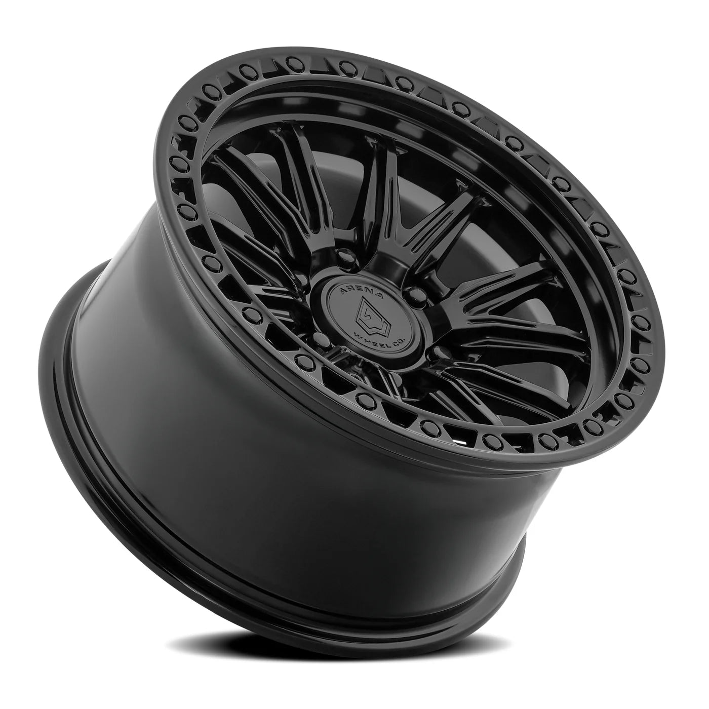ARENA OFF-ROAD A132 BLITZ - 6X135 BOLT PATTERN - SATIN BLACK CENTER GLOSSY BLACK LIP