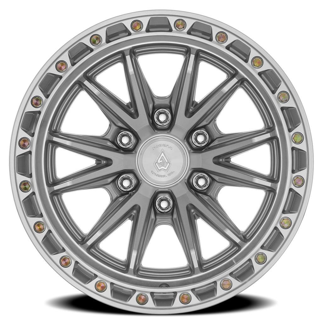 ARENA OFF-ROAD A135 ATLAS - 6X135 BOLT PATTERN - GLOSS SILVER MACHINED