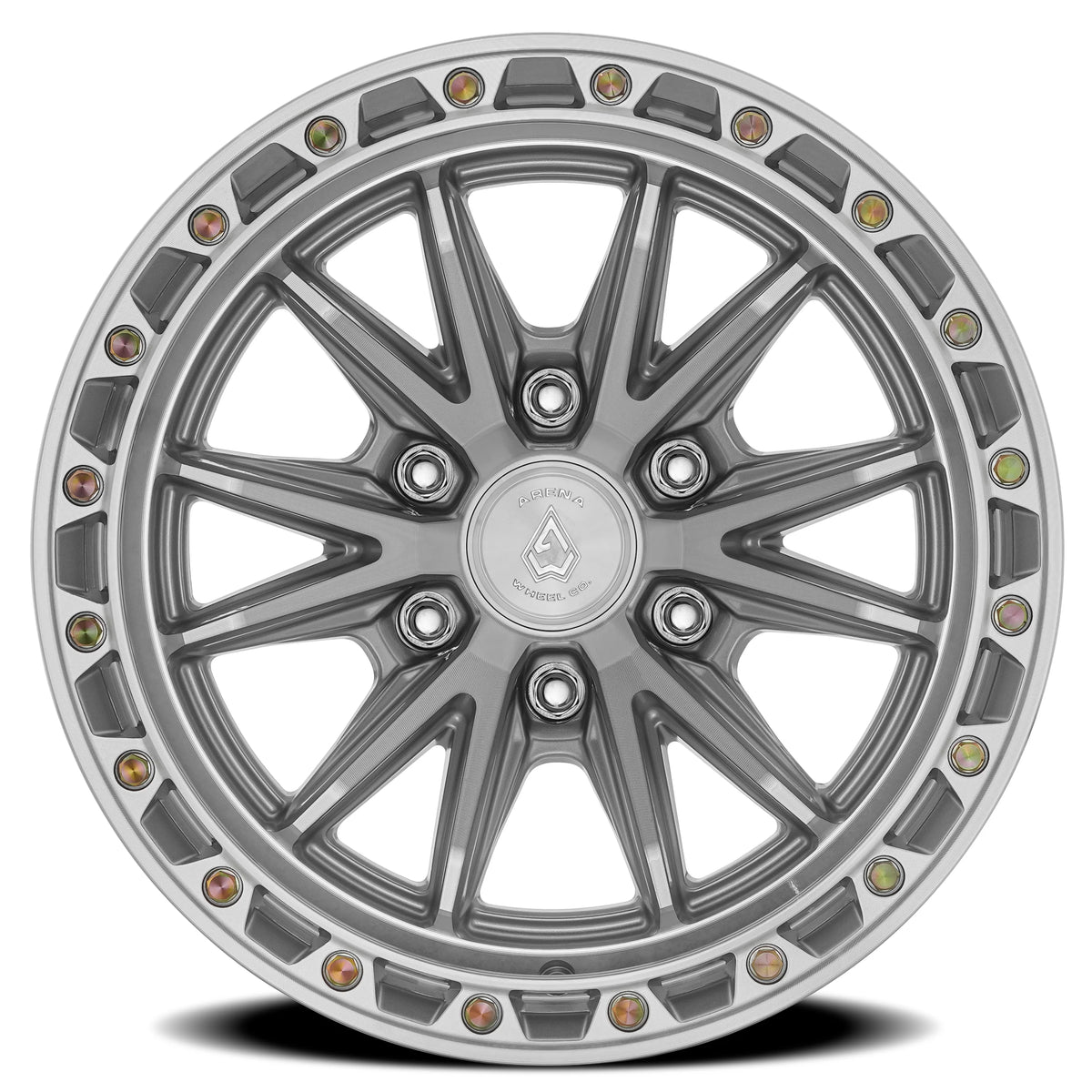 ARENA OFF-ROAD A135 ATLAS - 6X135 BOLT PATTERN - GLOSS SILVER MACHINED