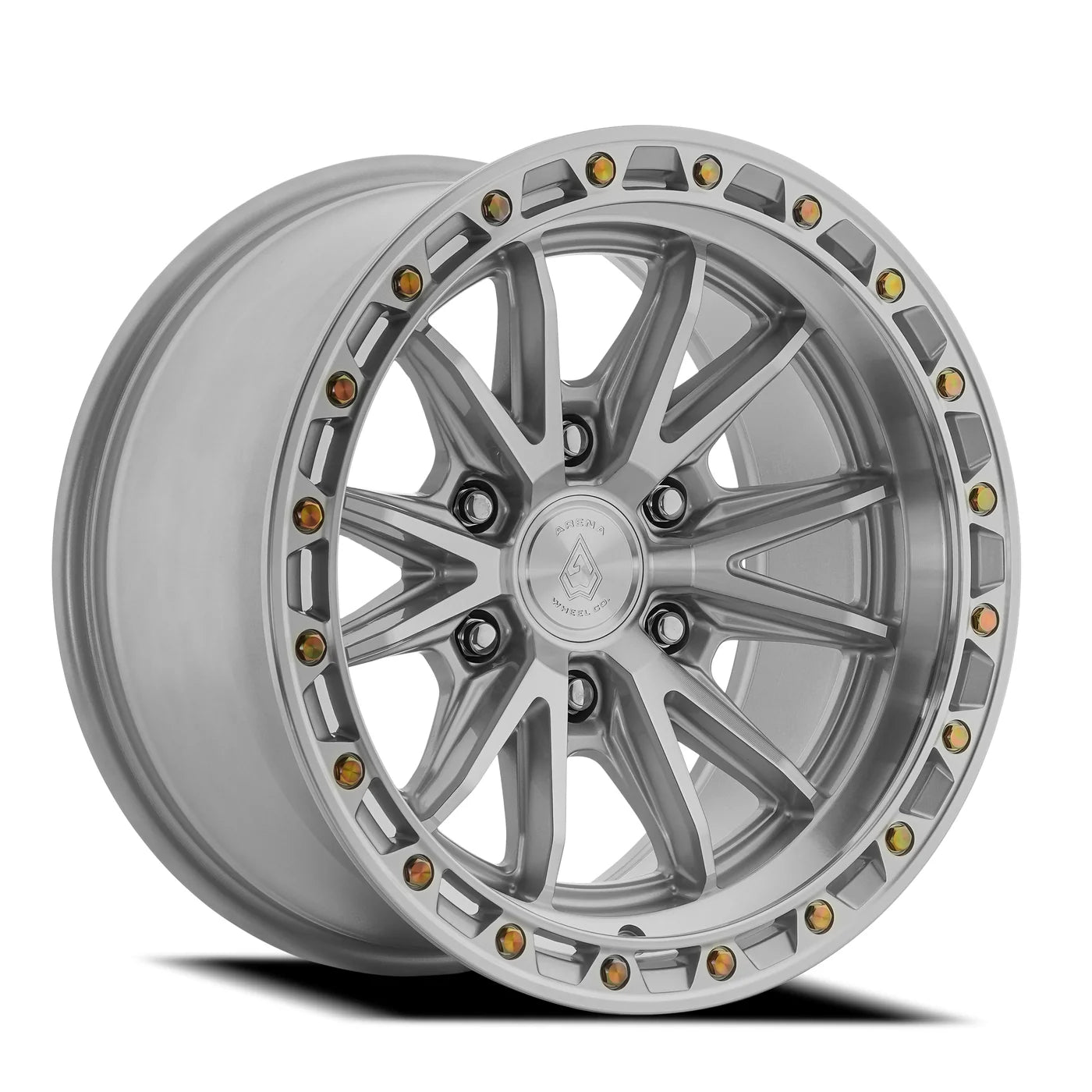 ARENA OFF-ROAD A135 ATLAS - 6X135 BOLT PATTERN - GLOSS SILVER MACHINED