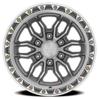ARENA OFF-ROAD A137 PURSUIT - 6X135 BOLT PATTERN - GLOSS SILVER MACHINED