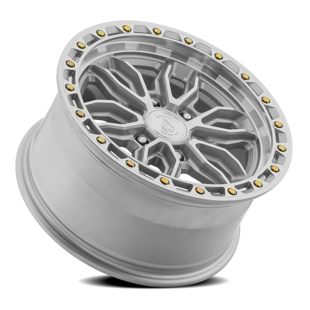 ARENA OFF-ROAD A137 PURSUIT - 6X135 BOLT PATTERN - GLOSS SILVER MACHINED