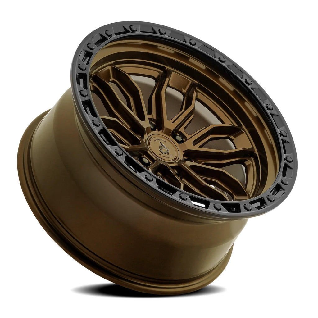 ARENA OFF-ROAD A137 PURSUIT - 6X135 BOLT PATTERN - SMOKED BRONZE CENTER GLOSSY BLACK LIP